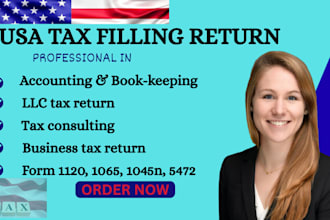 do USA tax return filing, llc and business tax return