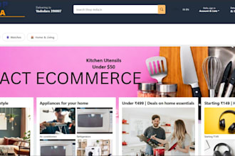 build a responsive ecommerce website with react, tailwind css