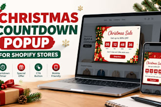 create a christmas countdown popup for your shopify store