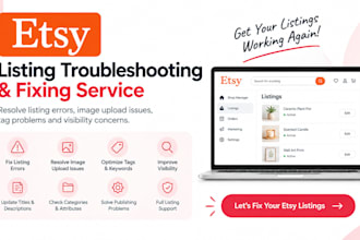 etsy listing troubleshooting visibility image upload tag issues error fixing
