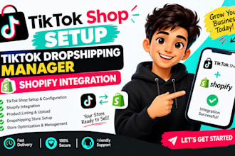 create tik tok shop setup tiktok dropshipping manager shopify integration