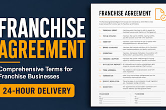 draft a comprehensive and legally binding franchise agreement