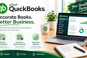 manage your monthly quickbooks bookkeeping and reports