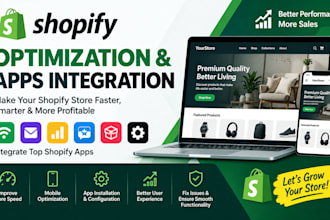 optimize your shopify store and integrate shopify apps