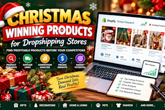 research christmas winning products for dropshipping stores