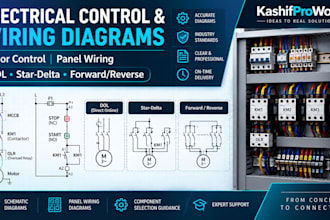 create electrical control and wiring diagrams for motors and panels