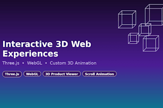 create an interactive 3d web experience using three js and webgl