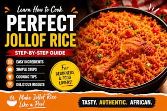 teach you how to cook  nigerian jollof rice with easy recipes