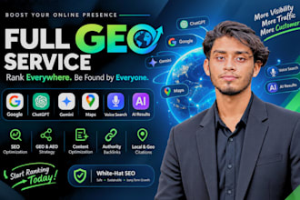 monthly GEO, aeo SEO to rank on google and ai search engines