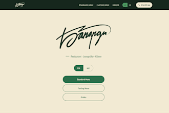 build a bilingual restaurant website with a language switcher