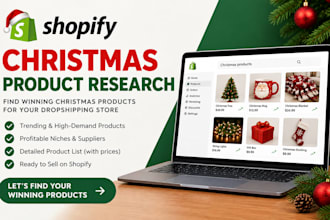 find christmas products for your shopify dropshipping store