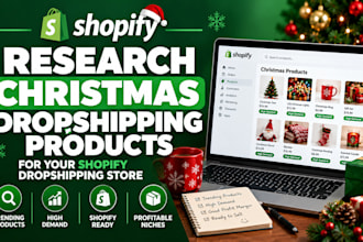 research christmas dropshipping products for your shopify