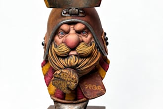 paint your fantasy miniature or bust to display quality