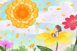 make fine art style based digital illustrations