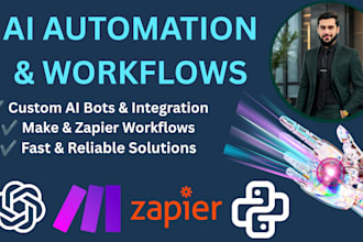 build custom ai automation workflows, chatgpt bots, and make com integrations