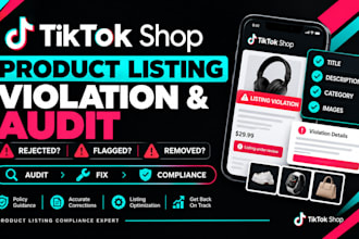 fix tiktok shop product listing violations audit product listings compliance
