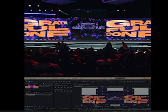 create vj loop concert visuals for led wall, led screen and stage show