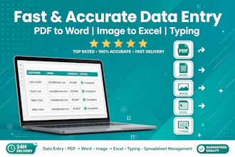 do data entry, typing and excel data entry work