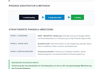 ich werde b2b vertriebsprozesse CRM architektur und lead funnels optimieren