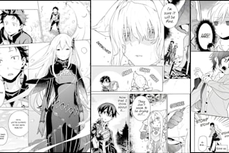 comic manga art comic book illustration graphic novel isekai manga as comic art