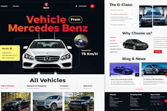 design luxury car rental car hire dealer business booking wix wordpress website