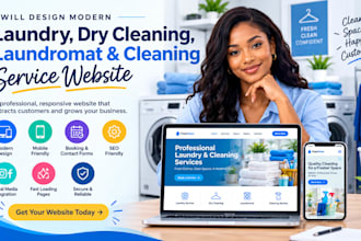 design modern laundry dry cleaning laundromat and cleaning service website