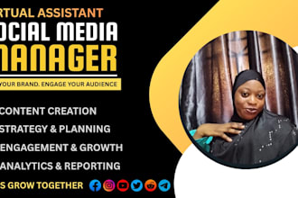 provide social media management, dm support and community engagement