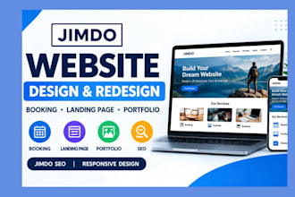 design redesign jimdo booking website jimdo seo landing page portfolio website
