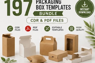 create dieline design packaging template structural design subscription box 3d