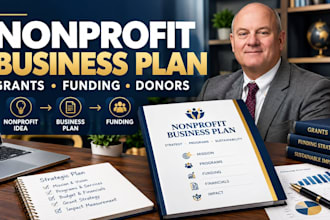 prepare a nonprofit business plan for grants and funding