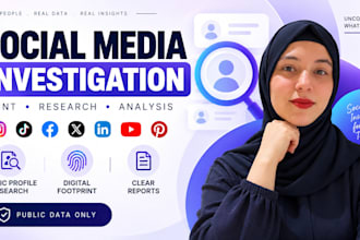 conduct social media investigation and osint research