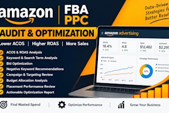 audit amazon PPC campaigns acos roas bids keywords optimization