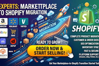 migrate amazon walmart vinted ebay mercari depop magneto marketplace to shopify