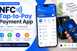 develop nfc tap and pay app with digital wallet and payment features