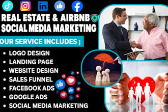 real estate social media marketing manager, airbnb property manager fb ads leads