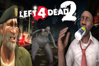 port, rig, or create custom 3d character for left4dead2 l4d2 model source engine