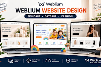 design weblium skincare daycare fashion business website redesign weblium expert