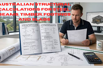 australian structural calculations for steel, beams, timber, footings and slabs
