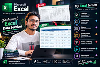 accurately clean, format and analyse advance excel data