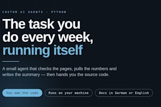 build a custom ai agent to automate your research or reporting