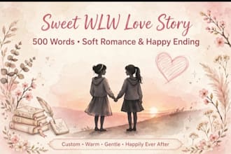 write sweet lesbian romance story lgbtq wlw love story