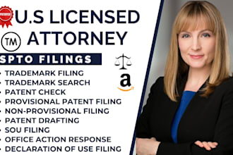be your trademark and patent attorney for trademark and patent registration, sou
