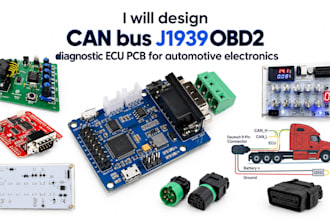 design can bus j1939 obd2 diagnostic ecu pcb for automotive electronics