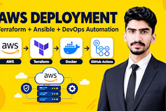 deploy full stack app to AWS using terraform and ansible