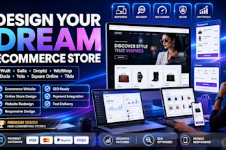 build wuilt salla dropizi wizishop duda and tilda website design or redesign