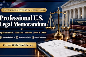 research US case law and draft a legal memorandum