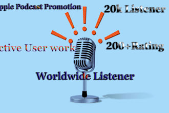 do organic apple podcast promotion worldwide