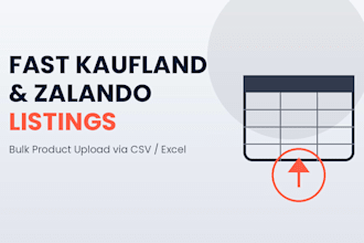do bulk product upload to kaufland zalando manomano via CSV excel