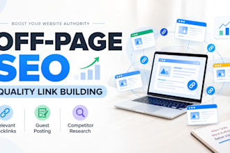 do off page SEO and high quality link building