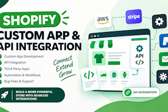 build custom shopify apps and API integrations